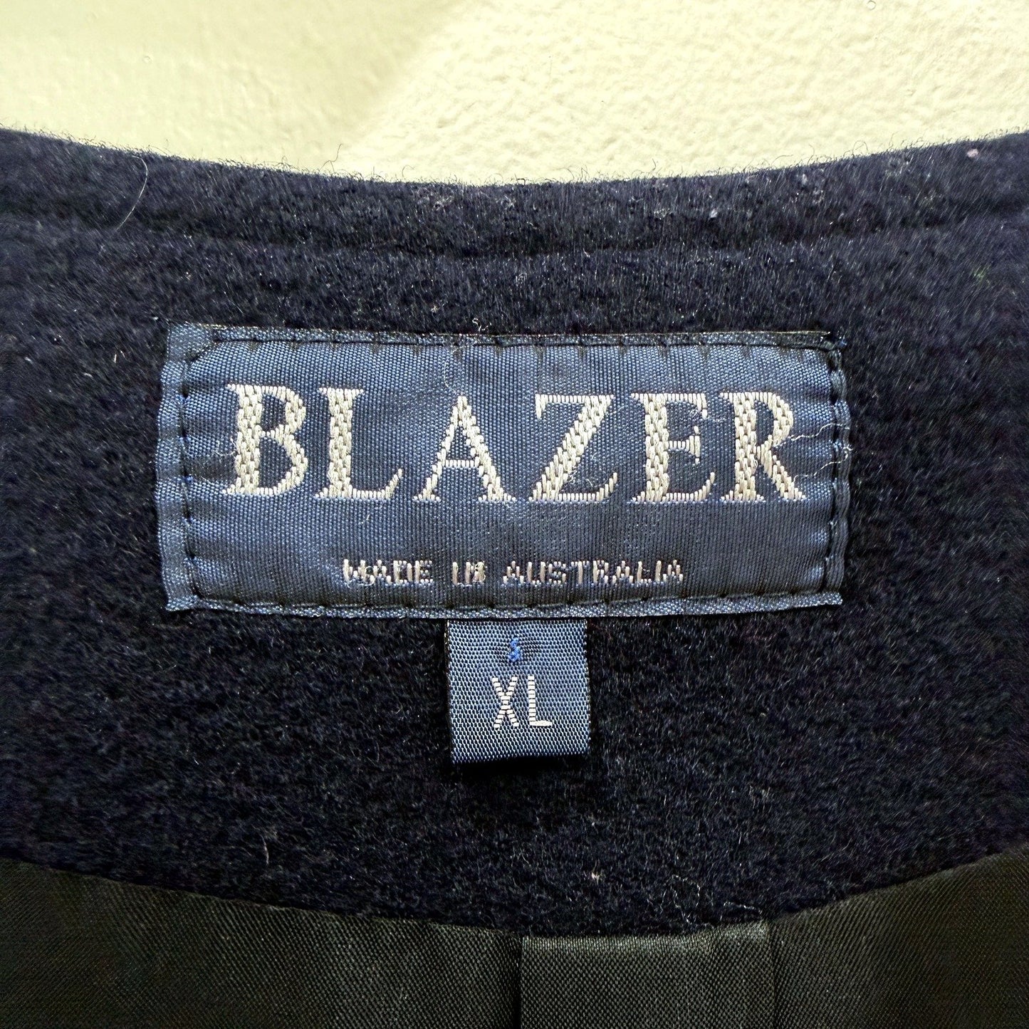 Blazer Mens Navy Wool Blend Vest for Extra Large Size