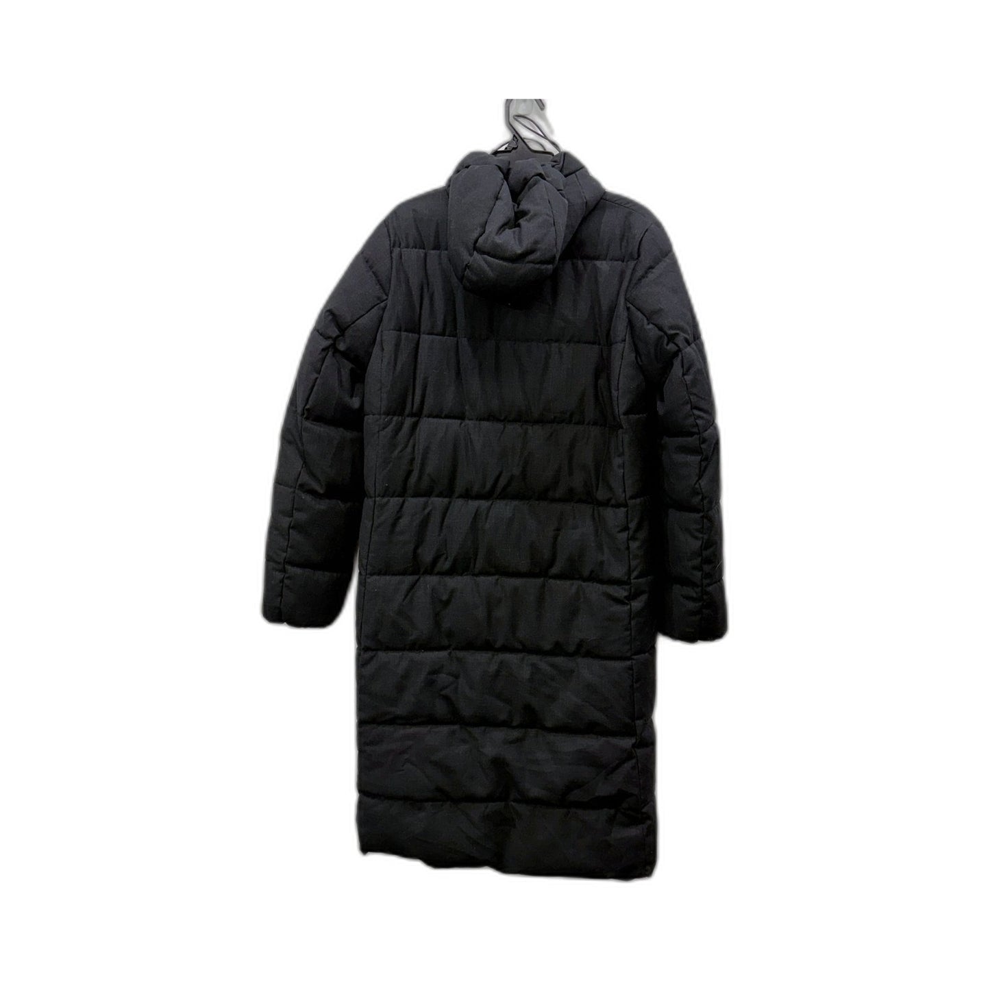 French Connection Womens Puffer Coat Black Quilted Insulated Winter Jacket Size