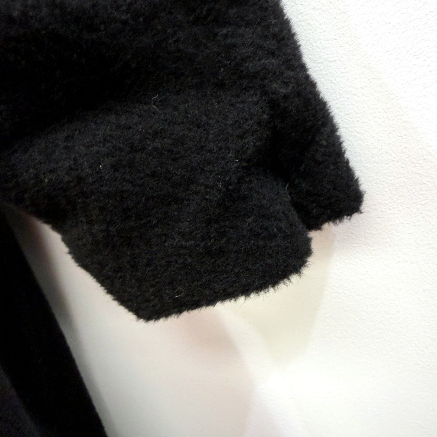 Comma Womens Large Collared Faux Fur Jacket Black Coat Size 4