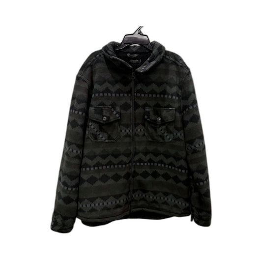 Ghanda Mens Zipped Fleece Jacket in Multi Color & - Medium Size