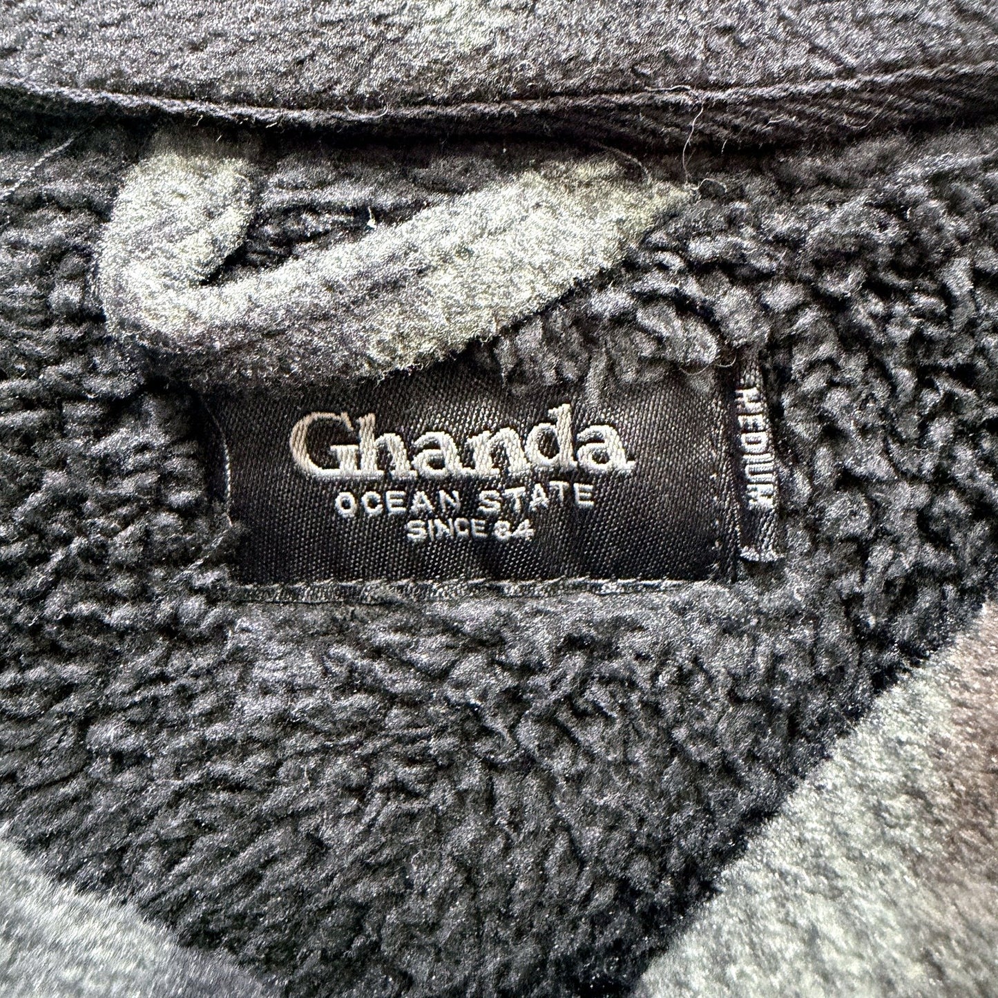 Ghanda Mens Zipped Fleece Jacket in Multi Color & - Medium Size