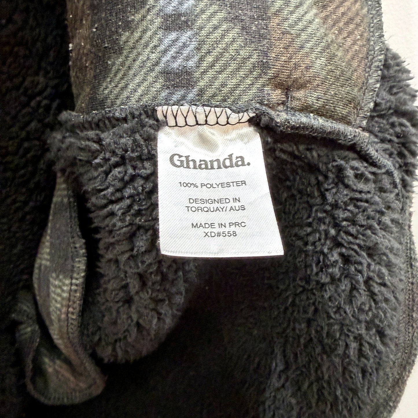 Ghanda Mens Zipped Fleece Jacket in Multi Color & - Medium Size