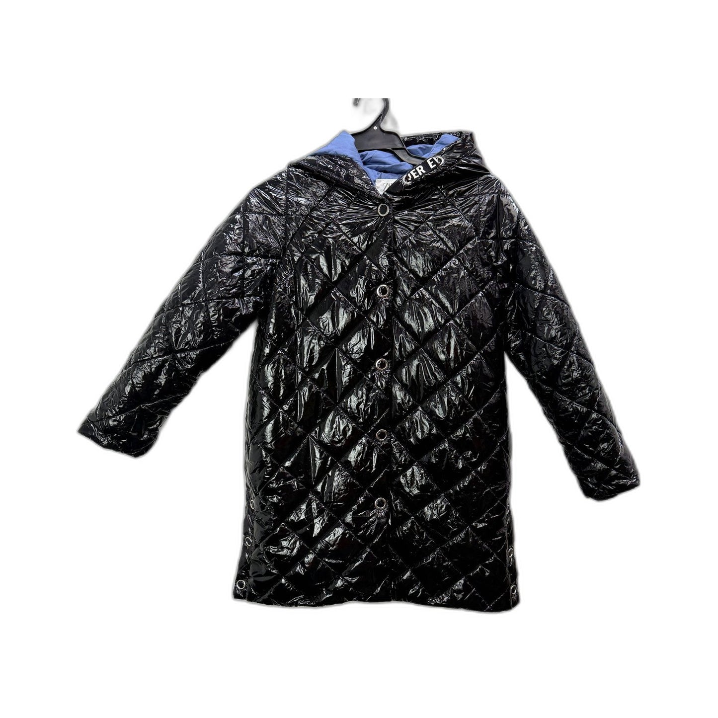 Zara Girls Quilted Puffer Jacket in Black - Warm Winter Coat for Size 10