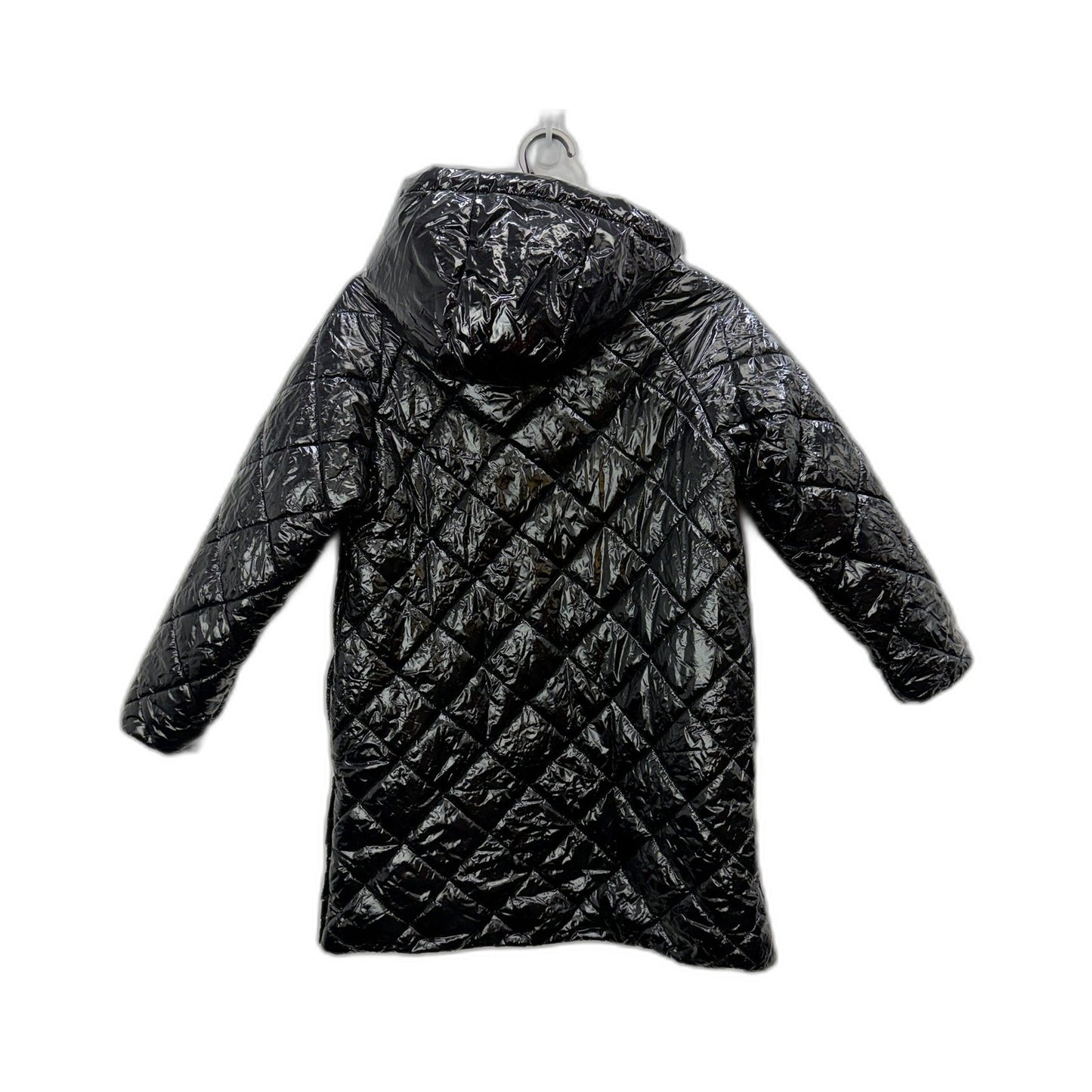 Zara Girls Quilted Puffer Jacket in Black - Warm Winter Coat for Size 10