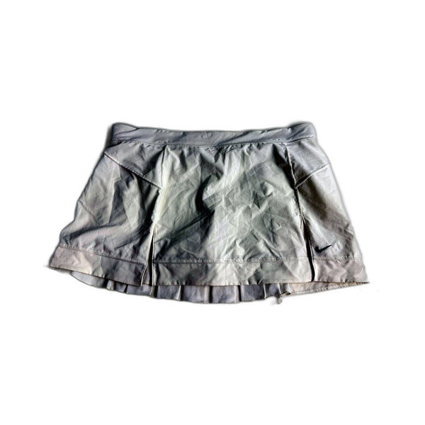 Nike Womens White Pleated Tennis Skort with Moisture Wicking, Size L