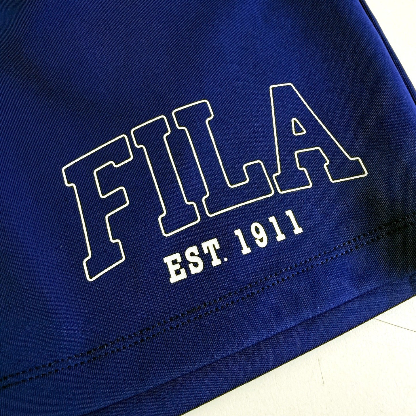 Fila Womens Blue Athletic Shorts for Casual Gym Workout Training Size 14
