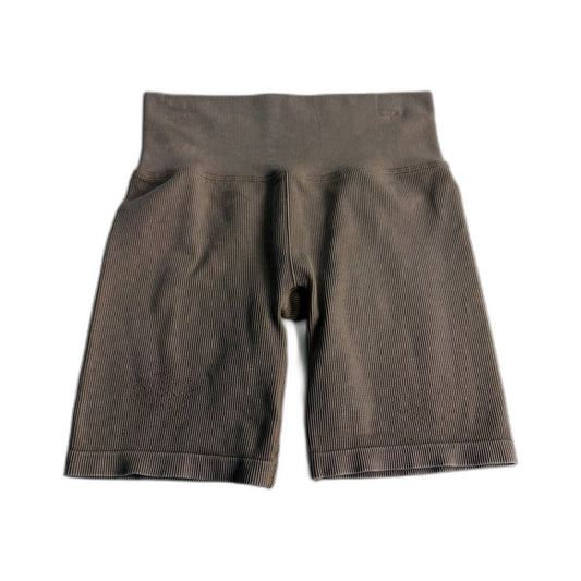 Lorna Jane Womens Seamless Ribbed Athletic Shorts in Brown, Size M