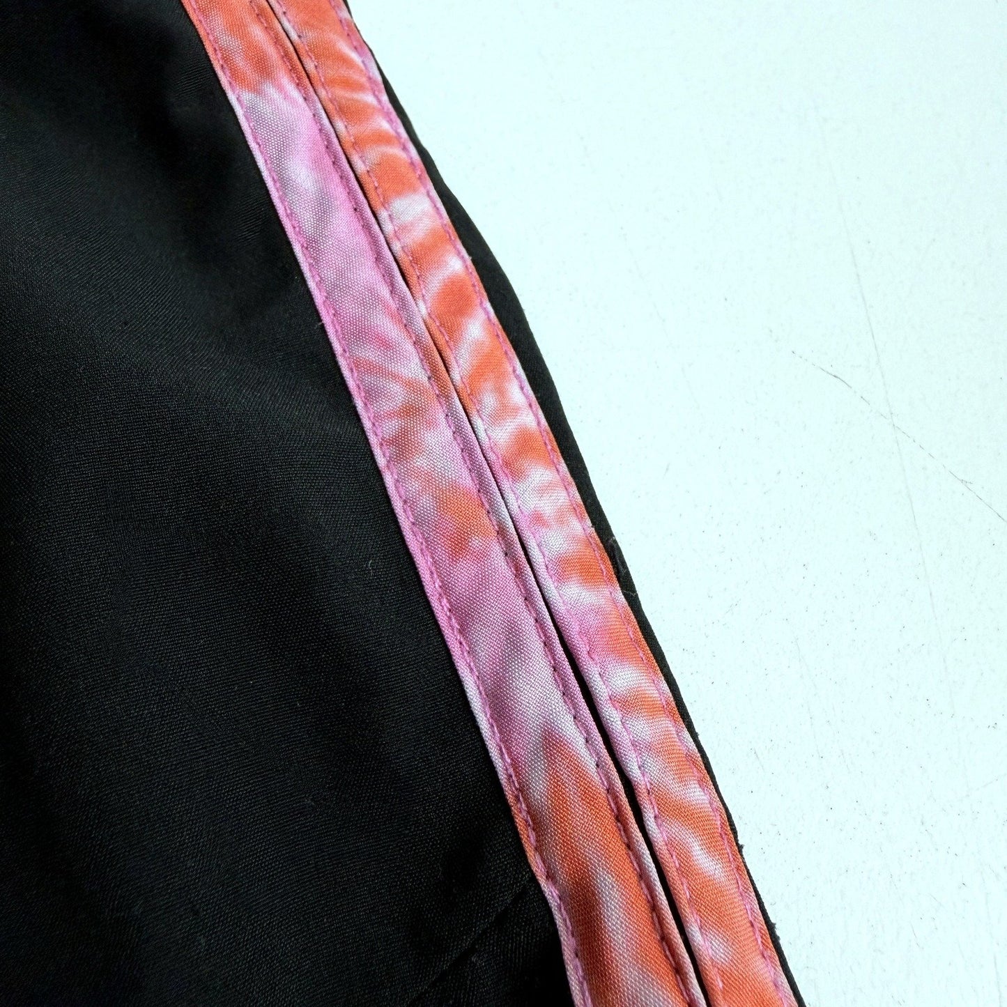 Fila Girls Black with Pink/Orange Tie-Dye Accents Athletic Shorts Size 9