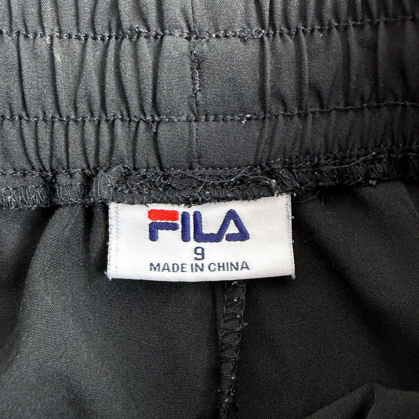 Fila Girls Black with Pink/Orange Tie-Dye Accents Athletic Shorts Size 9