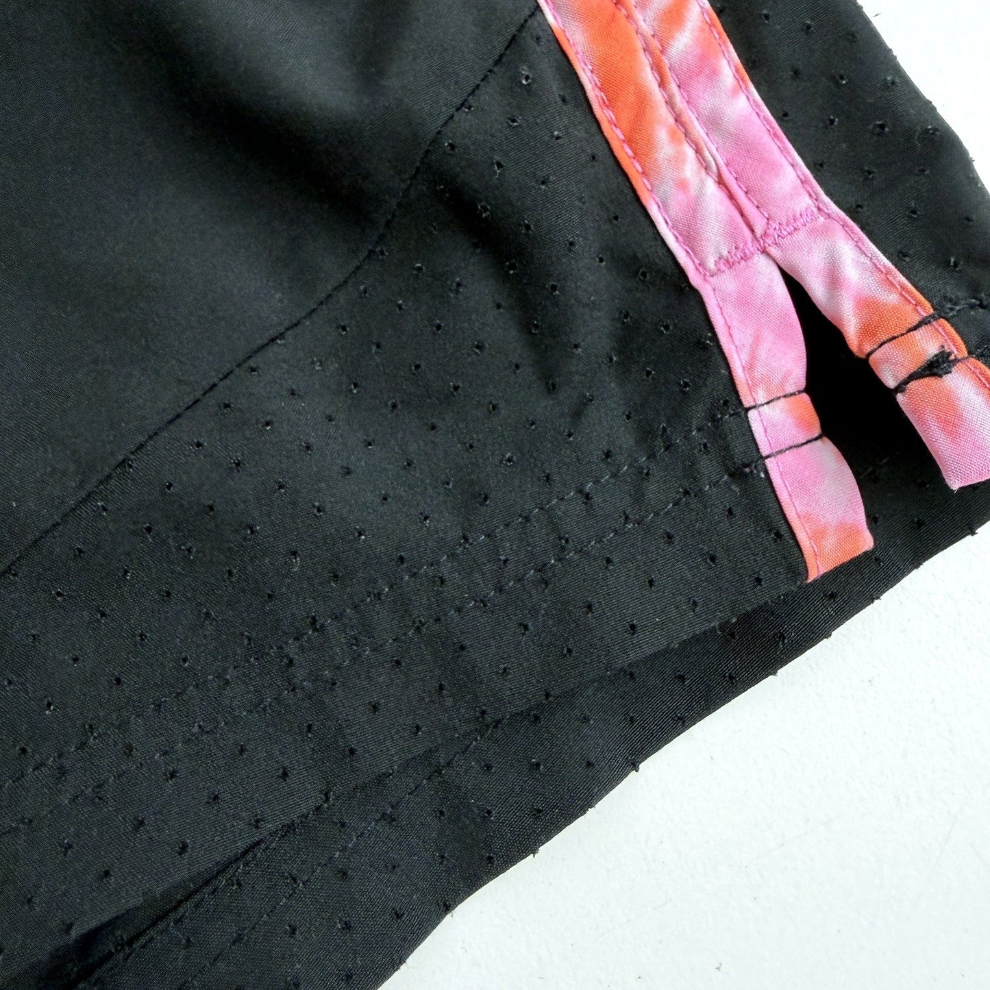 Fila Girls Black with Pink/Orange Tie-Dye Accents Athletic Shorts Size 9