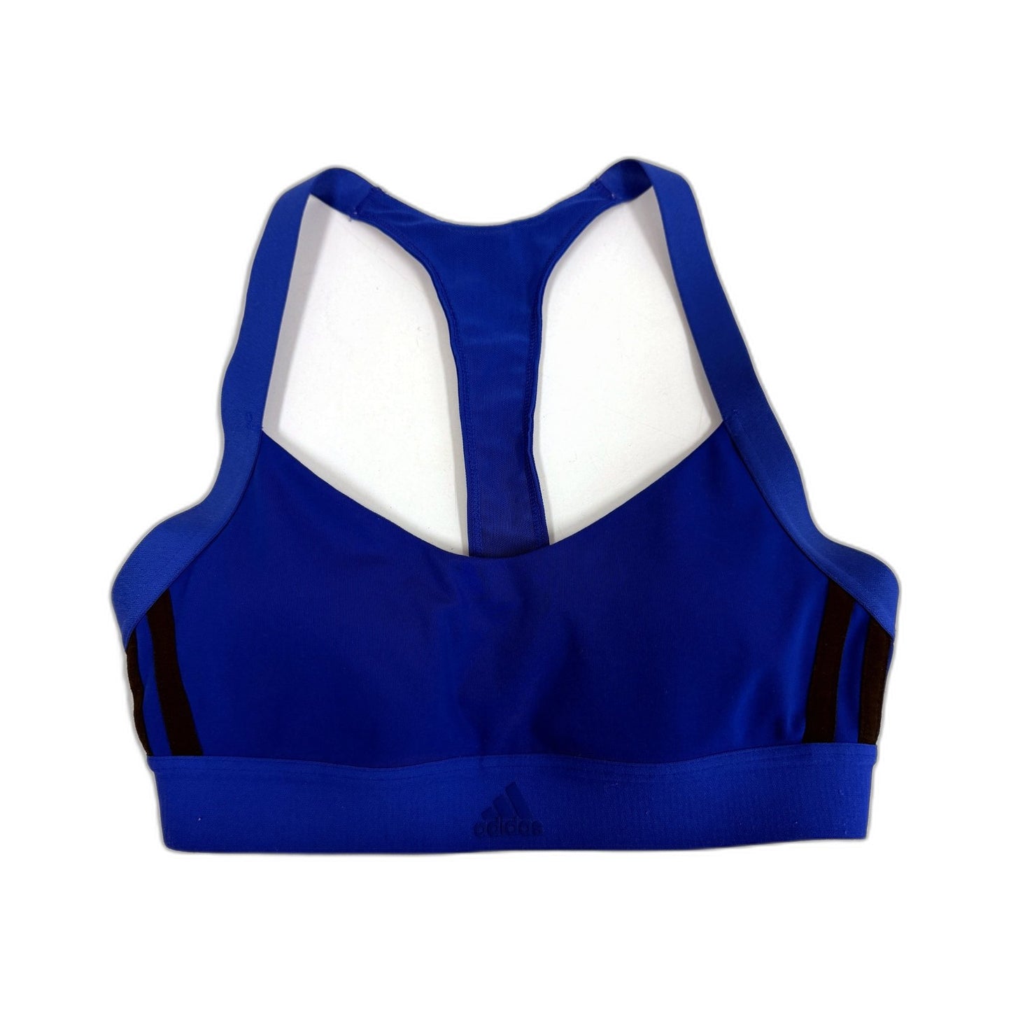 adidas Womens Blue Padded Sports Bra for Athletic Workout XS Size