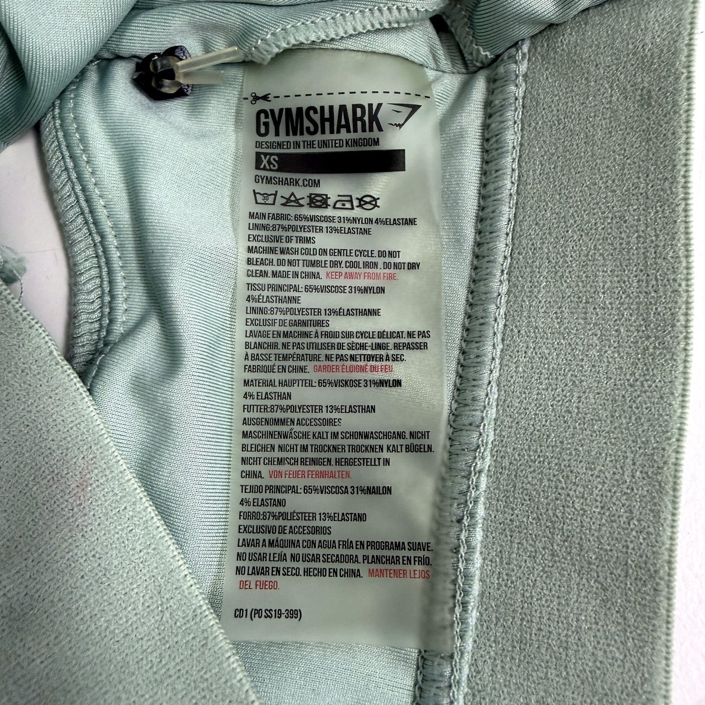 Gymshark Womens Sports Bra Activewear Yoga Gym Exercise Sage Green Size XS