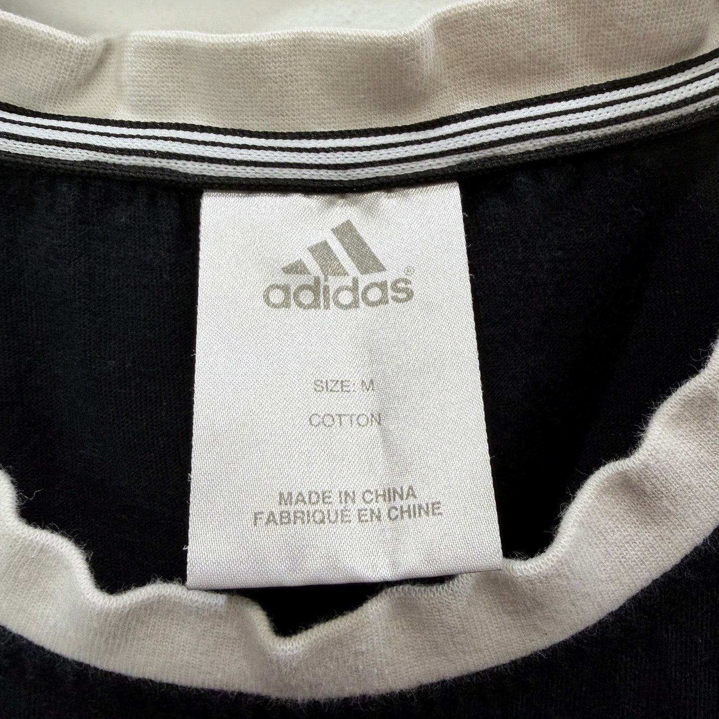 adidas Mens Comfortable Cotton Pullover Sweatshirt in Black, Size M