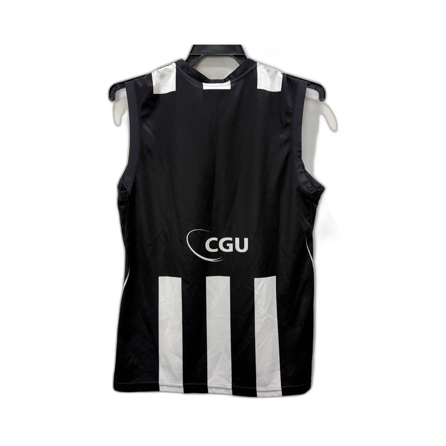 Adidas Boys Australian Rules Football Jersey in Black and White, Size 14