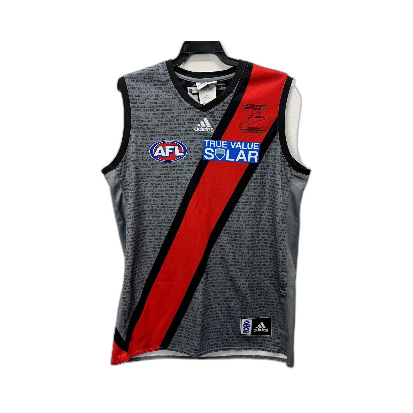 Adidas Mens Australian Rules Football Jersey John Coleman Multi Color - Size M