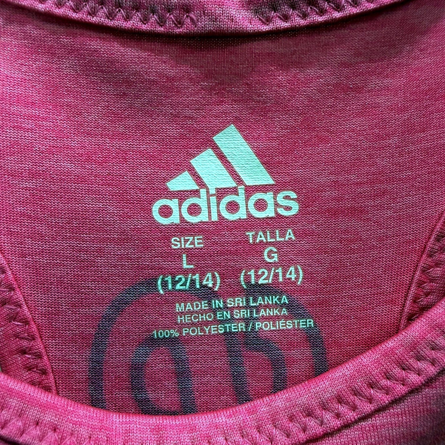 adidas Womens Pullover Sweatshirt Comfortable Athletic Gym Fitness Pink Size L