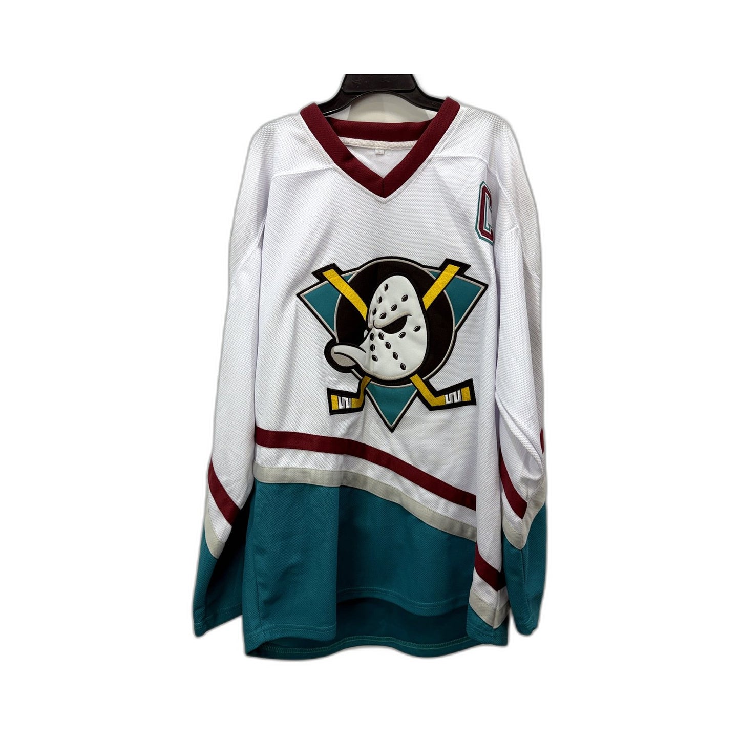 Conway Mens Hockey Jersey 96 Multi Color Burgundy Large Size