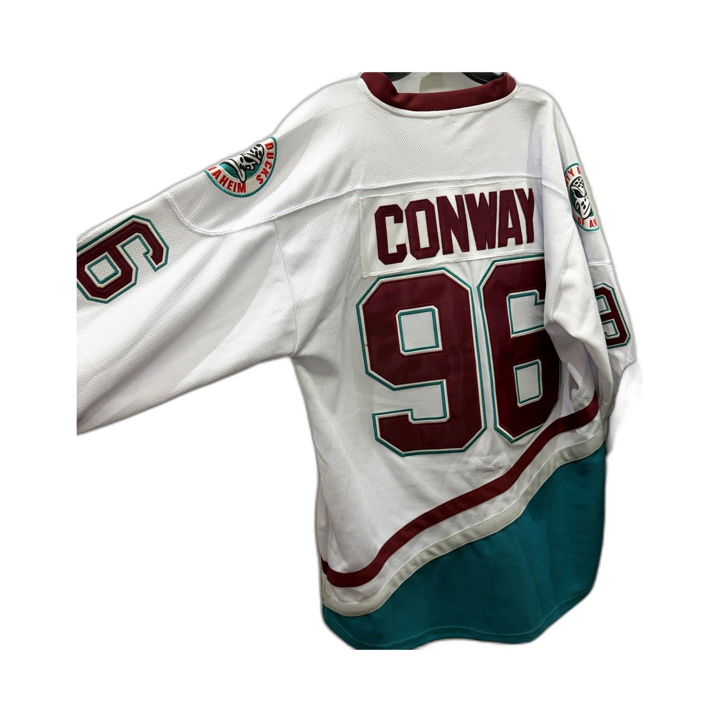 Conway Mens Hockey Jersey 96 Multi Color Burgundy Large Size
