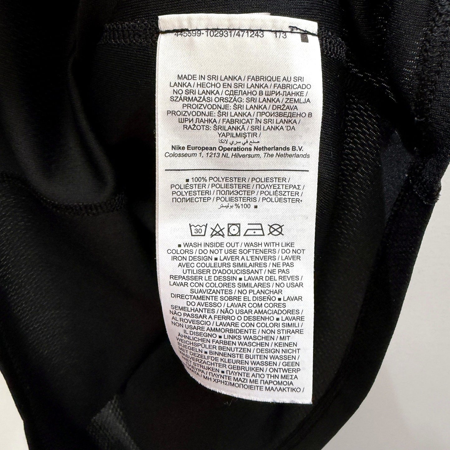 Nike Womens Black Racerback Tank Top - Lightweight Activewear Size S