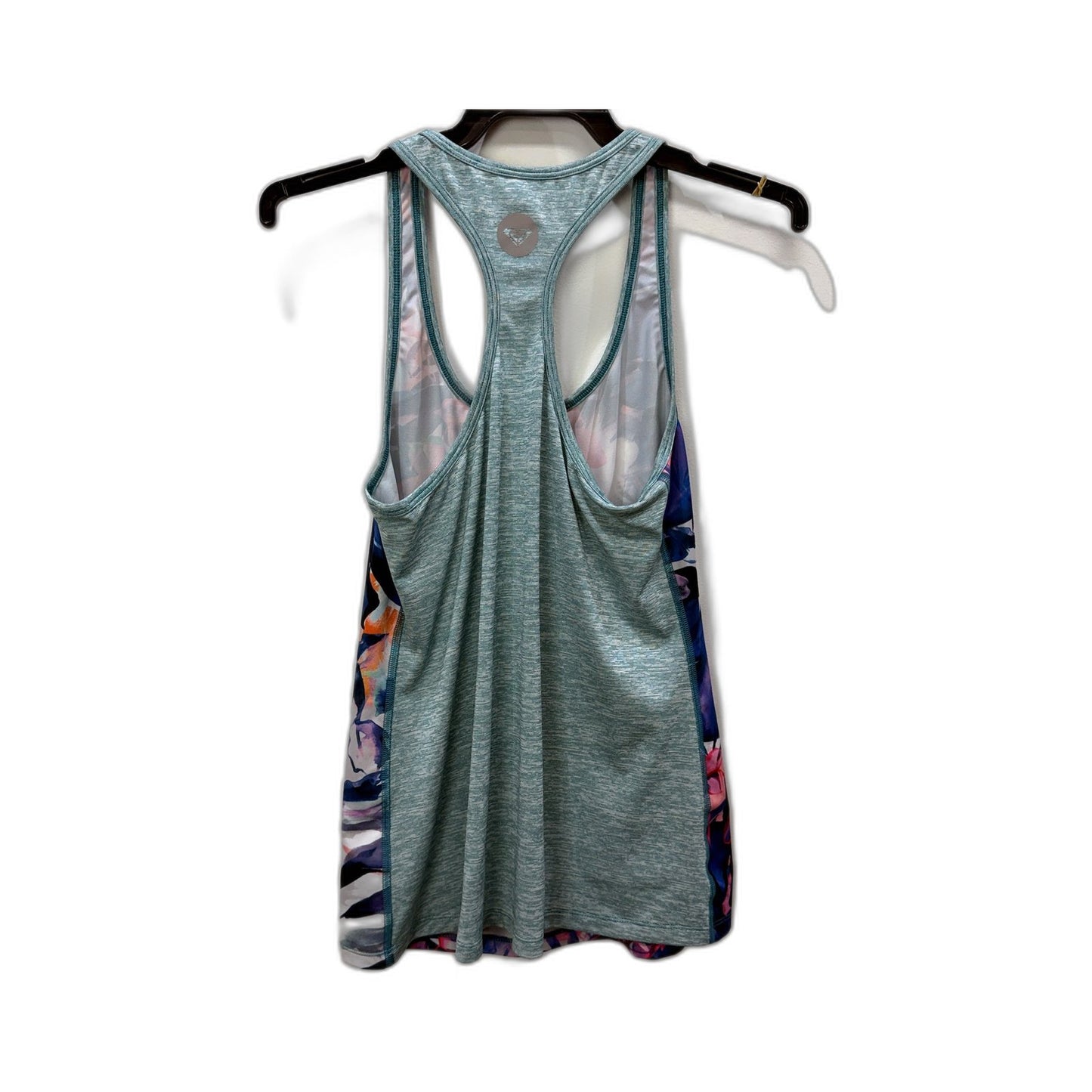 Roxy Womens Activewear Tank Top Floral Print Racerback Multi Color Sz XS