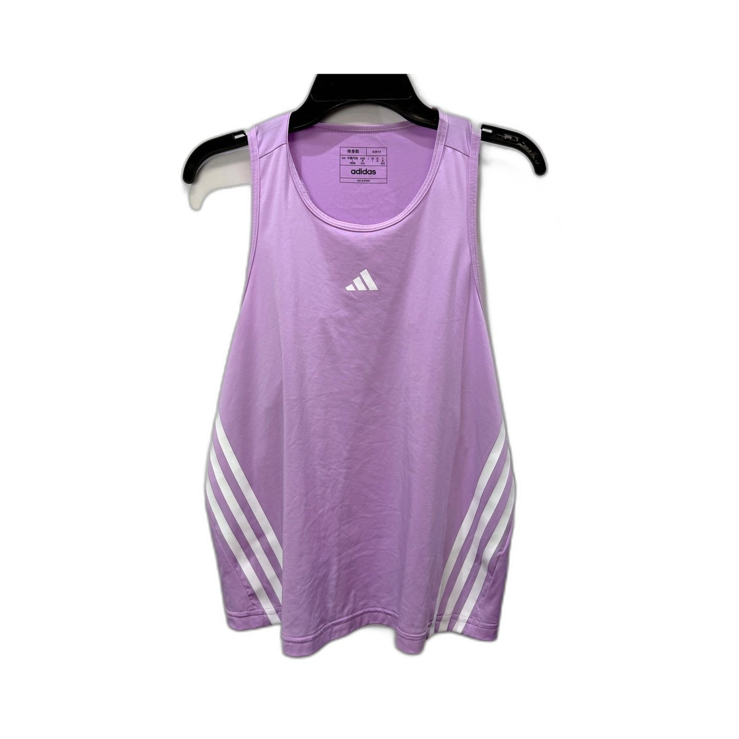 adidas Womens Purple Slim Fit Athletic Workout Gym Size L