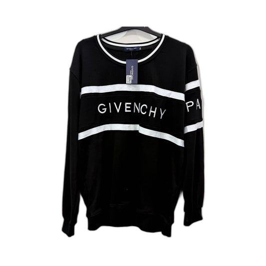 Givenchy Mens Cotton Pullover Sweatshirt in Black, Size 3XL NEW