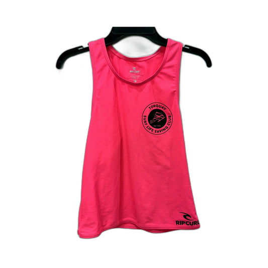 Rip Curl Womens Swimsuit Cropped Tank Top in Pink, Size M