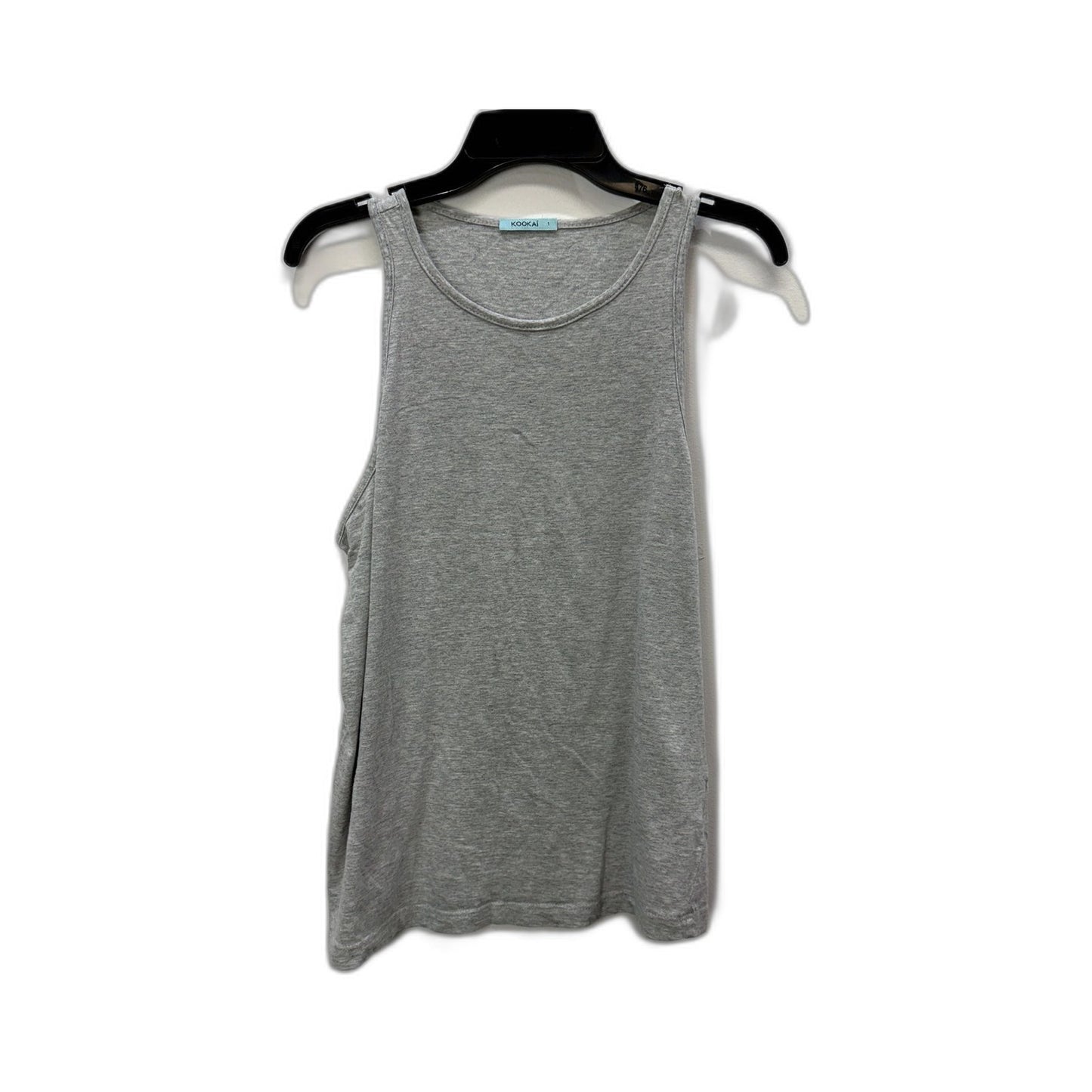 Kookai Womens Tank Top Gray Organic Cotton Pullover Sweatshirt Casual