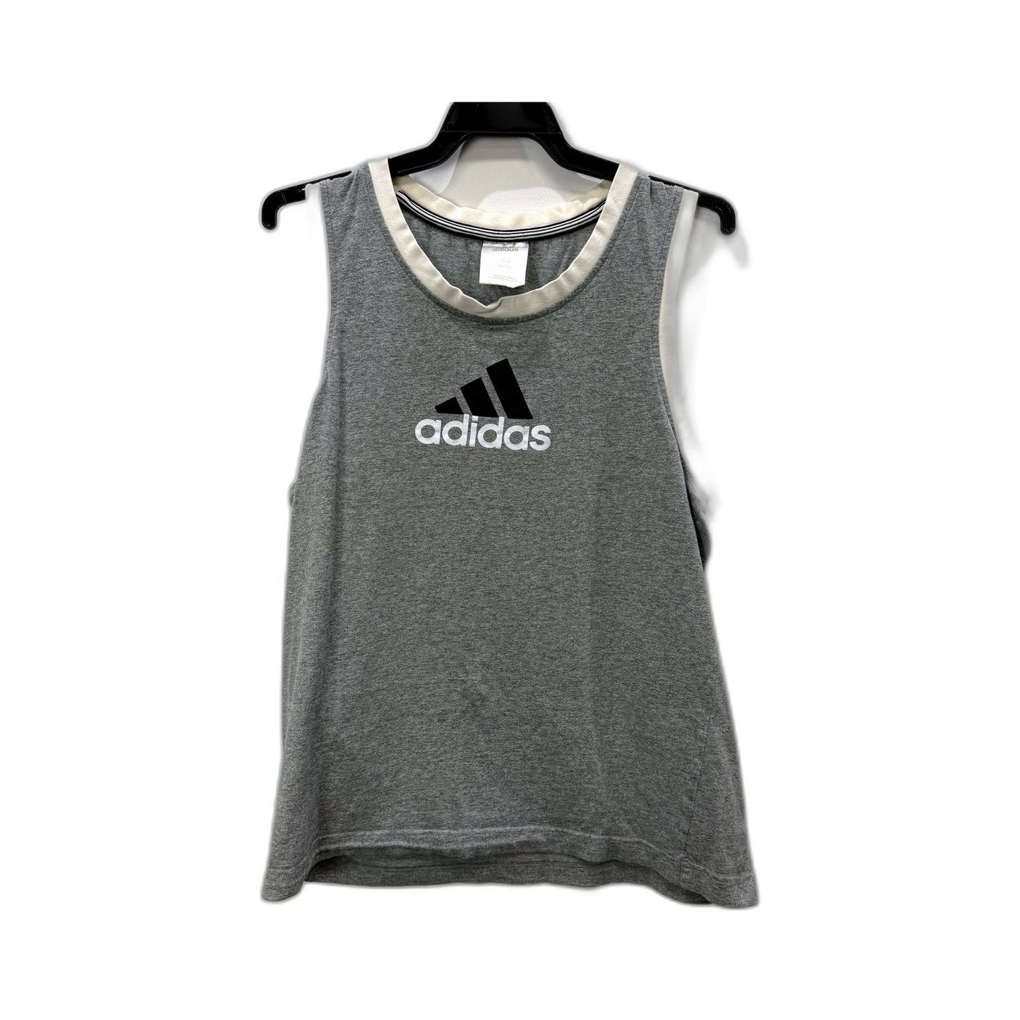 adidas Mens Gray Cotton Pullover Sweatshirt for Active Lifestyle Size M