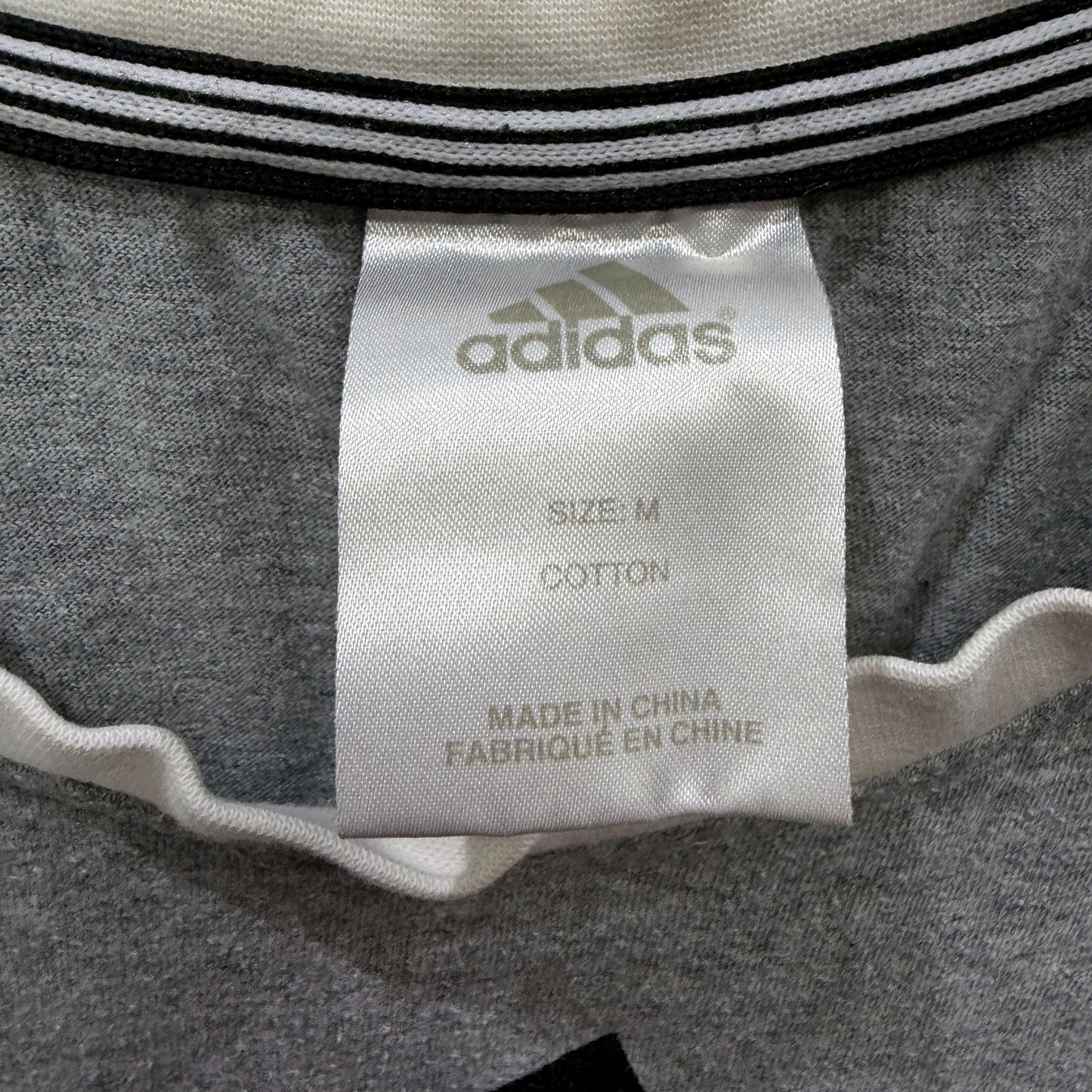 adidas Mens Gray Cotton Pullover Sweatshirt for Active Lifestyle Size M