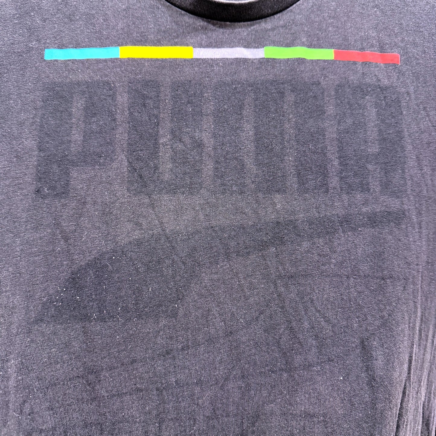 Puma Mens T-Shirt Graphic Colorblock Pullover Sweatshirt in Black, Small Size