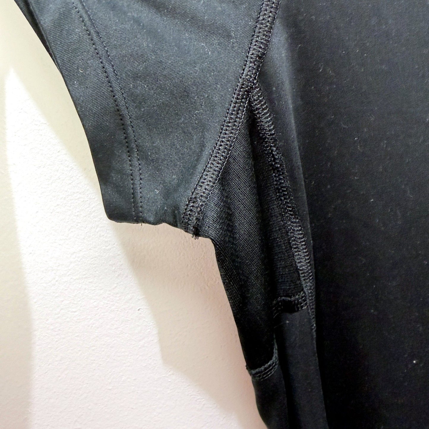 Nike Womens Dri-Fit Running Shirt Black Moisture Wicking Athletic Size XL