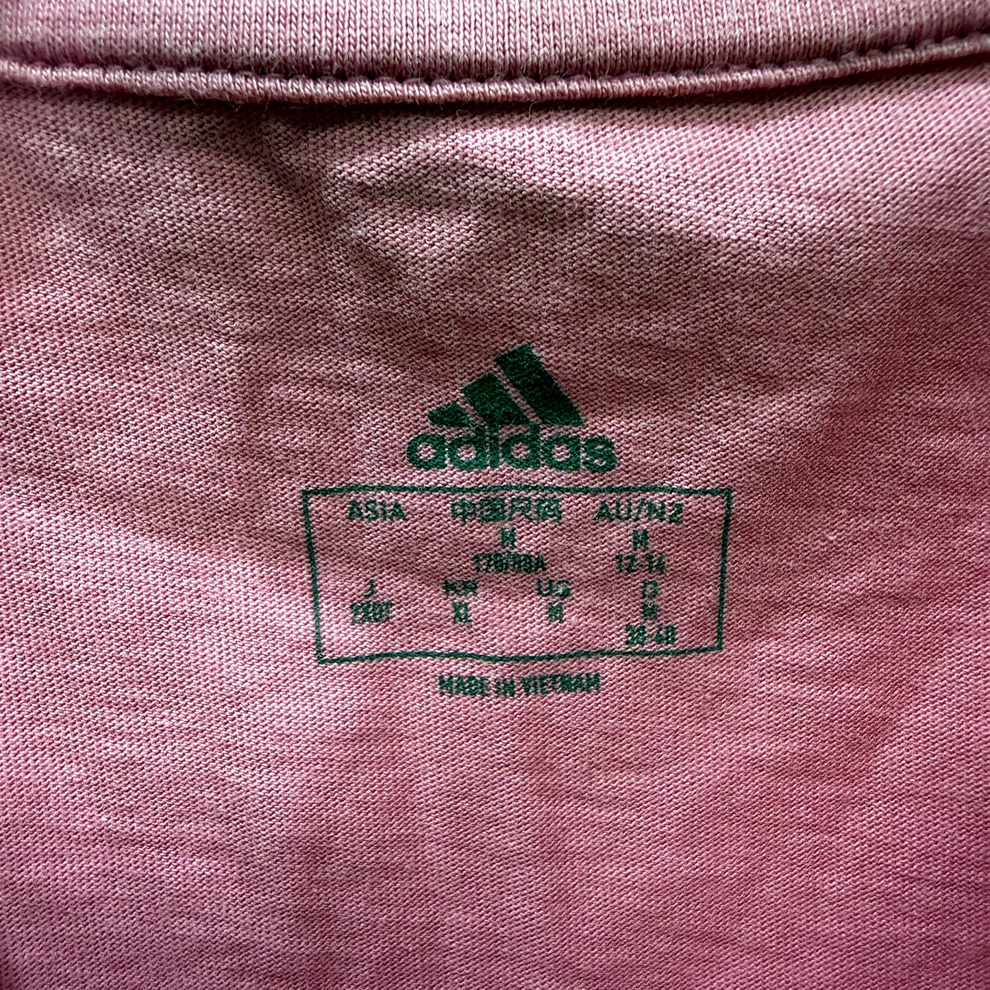 adidas Girls' T-Shirt Pink Cotton Pullover Sweatshirt for Sizes 12-14 Years NEW