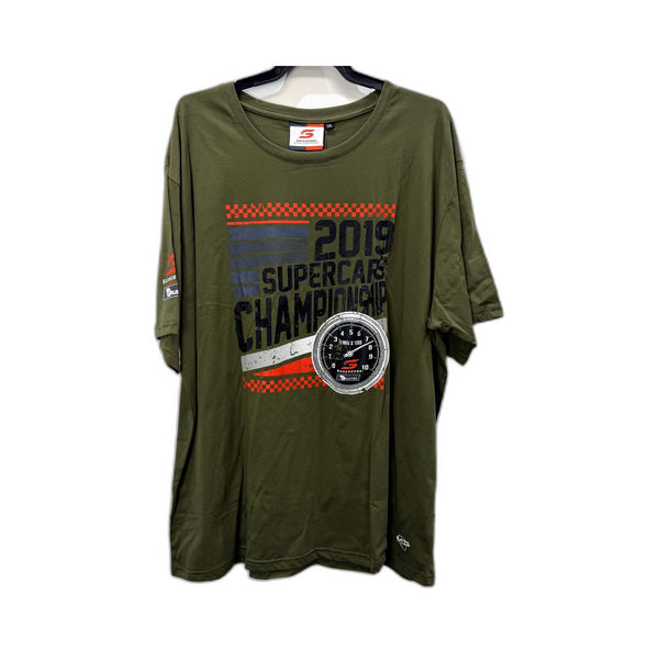 Supercars Mens T-Shirt Olive Green Pullover Sweatshirt in Extra Large Size NEW