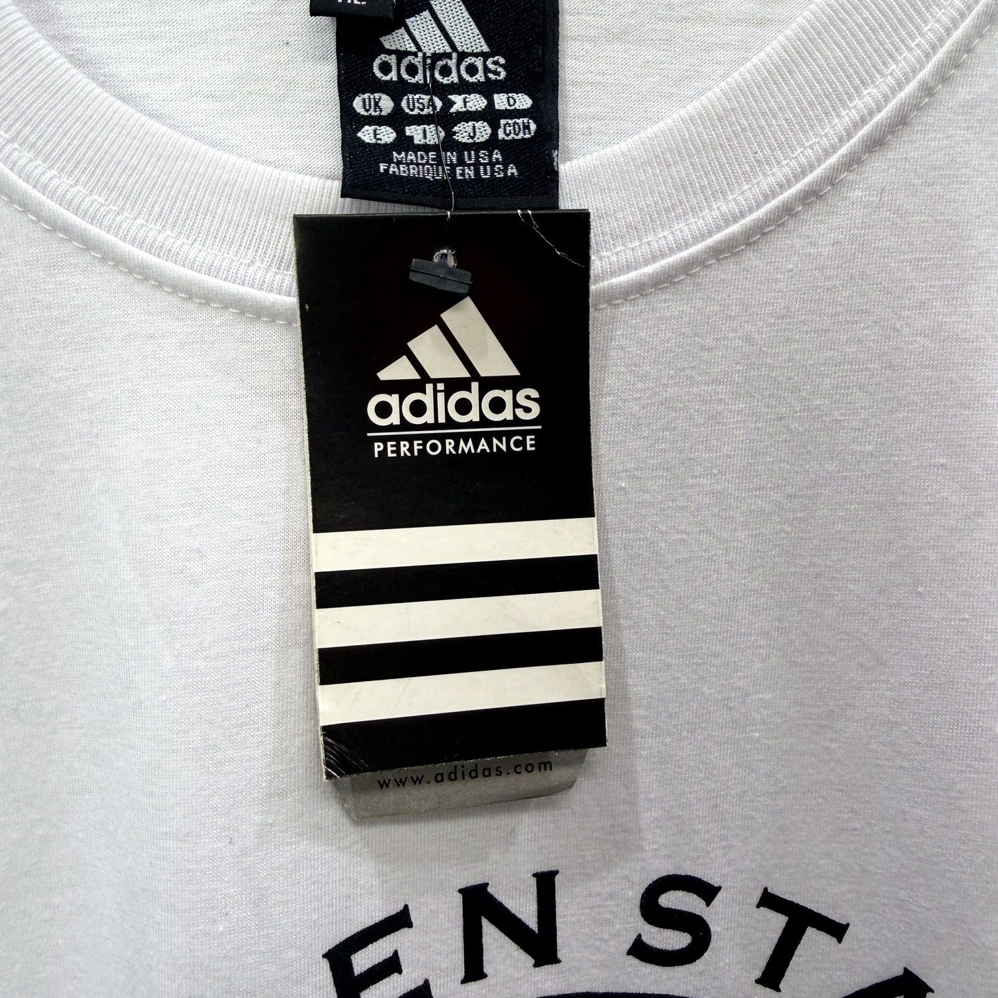 Adidas Mens LS Shirt Pullover Sweatshirt Casual Comfortable Cotton White NEW