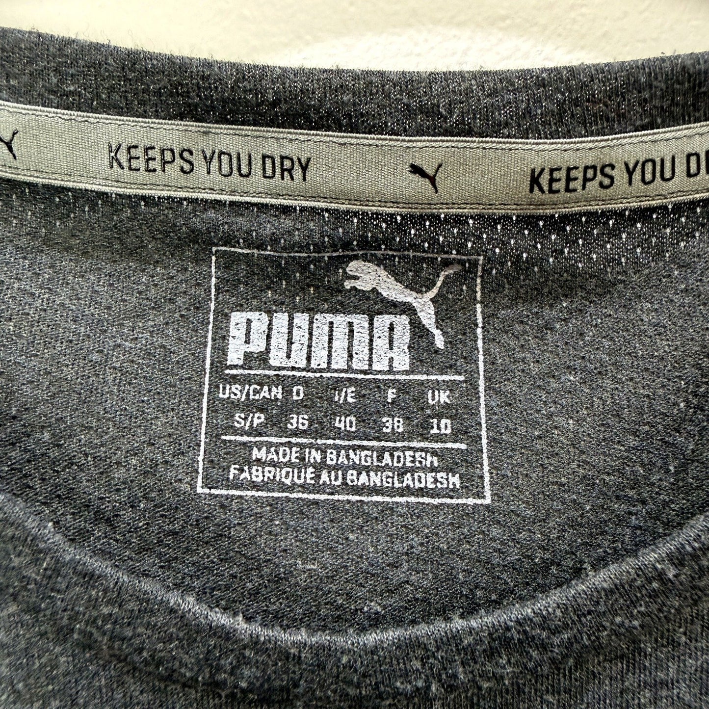Puma Womens Charcoal Gray Pullover Sweatshirt, Size Small