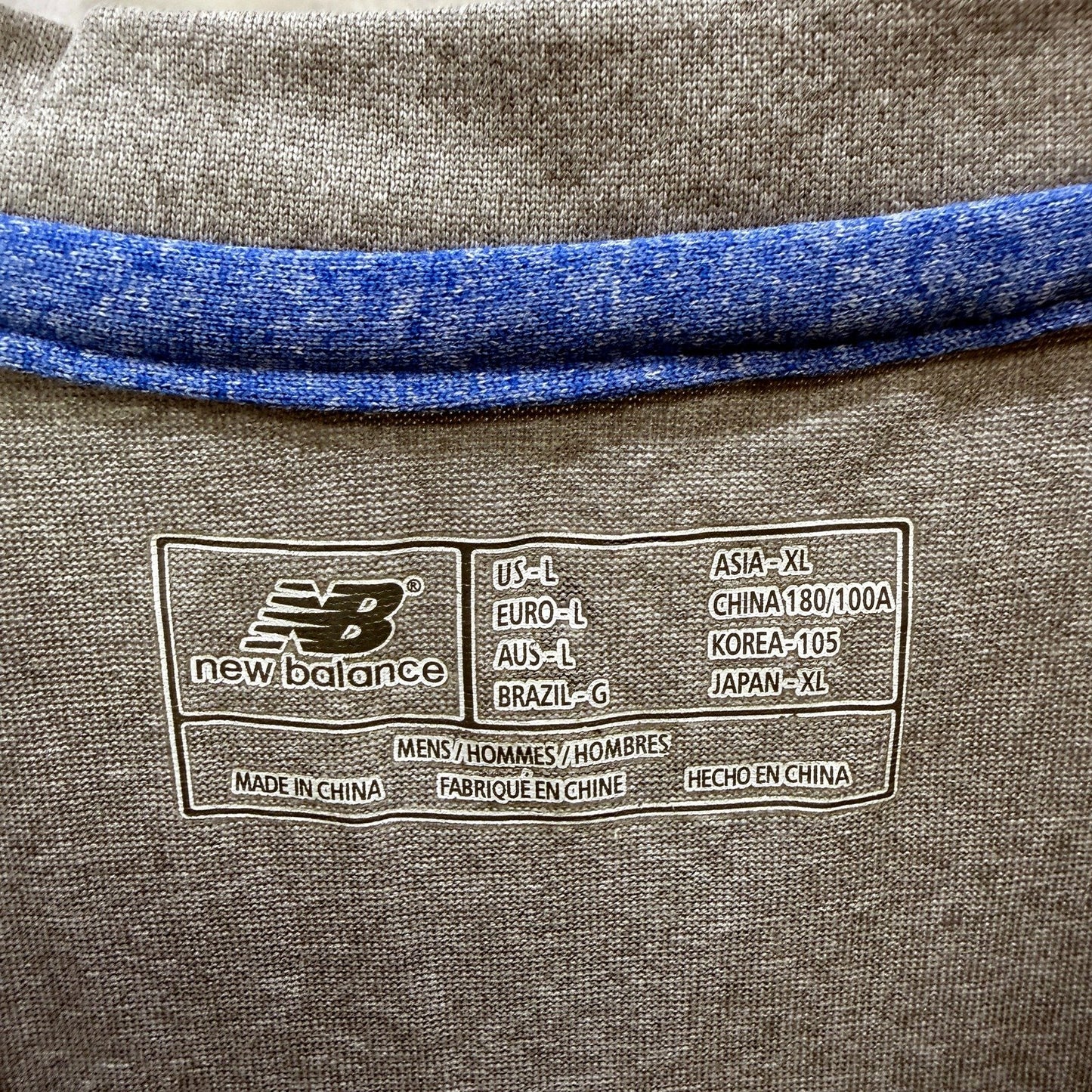 Balance Mens T-Shirt Gray Pullover Sweatshirt Casual Everyday Wear L NEW