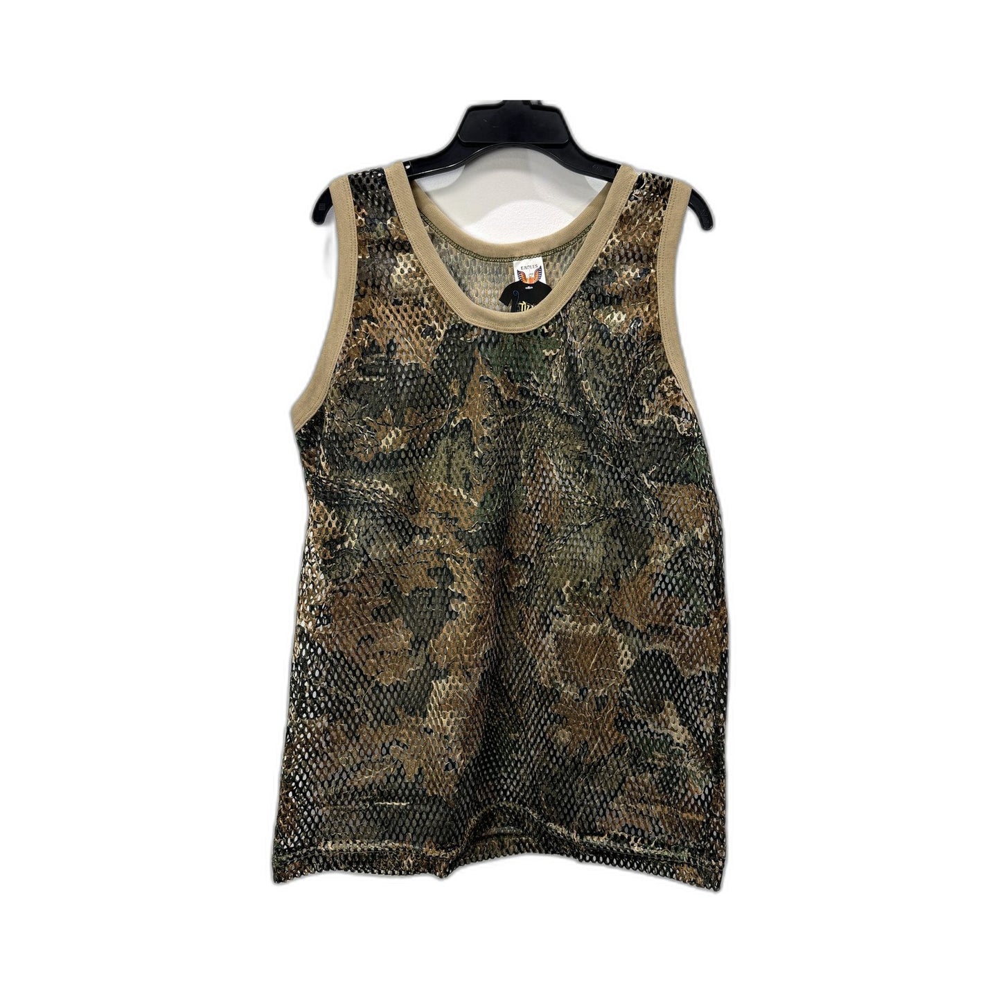 Eagles Mens Camouflage Mesh Tank Top Lightweight Athletic Workout Camo L NEW