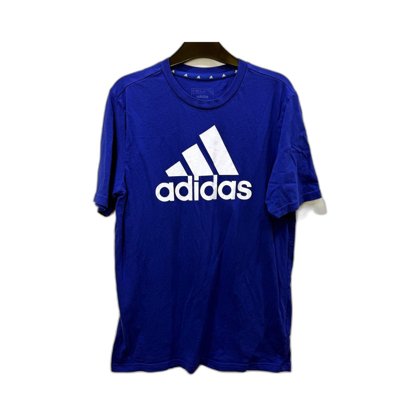 adidas Boys Blue Cotton Pullover T-Shirt for Teens 15-16Y NEW