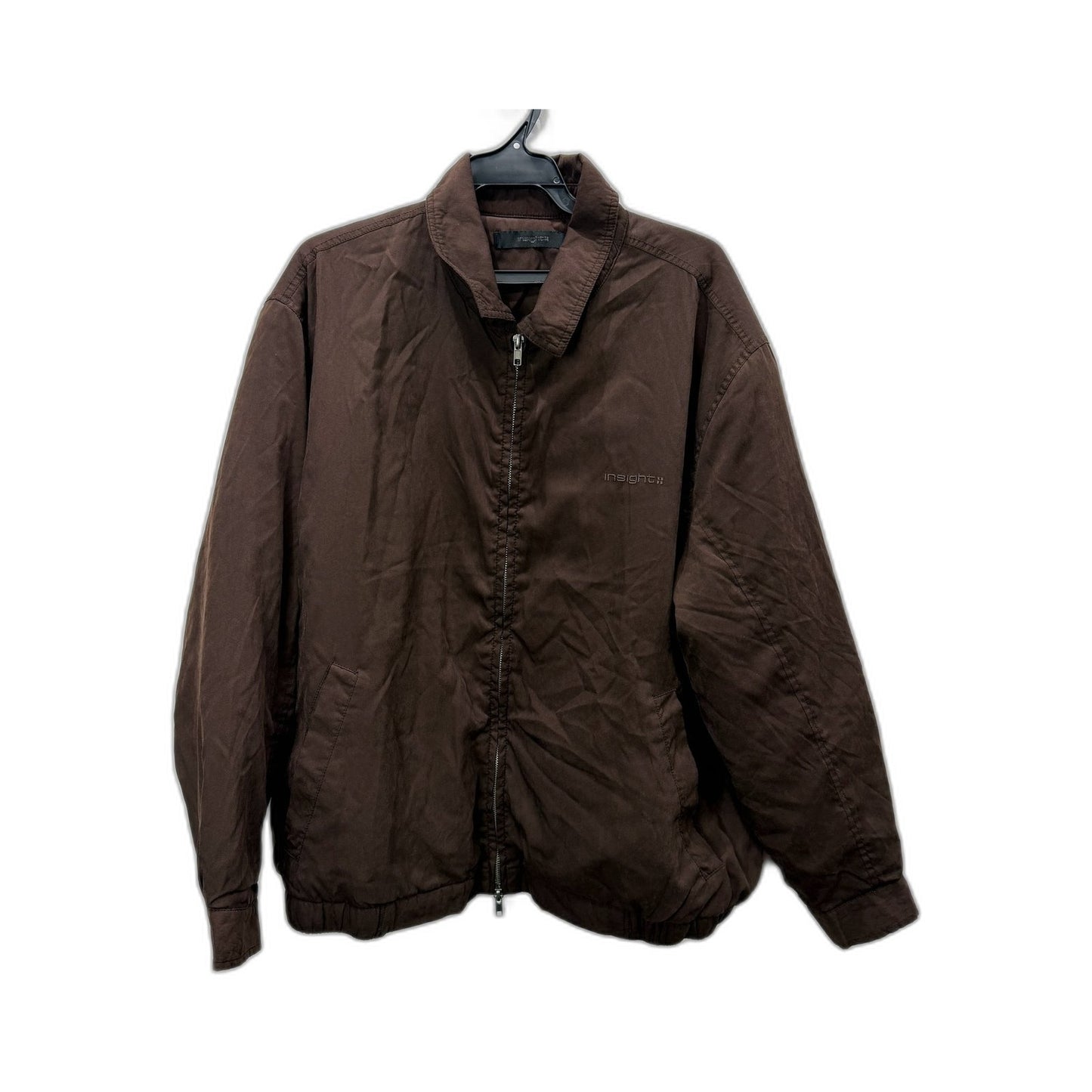 Insight Mens Lightweight Nylon Puffed Jacket in Brown, Size S NEW