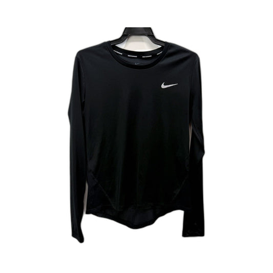 Nike Womens Black Activewear Pullover Sweatshirt for XS Size Athleisure Tops