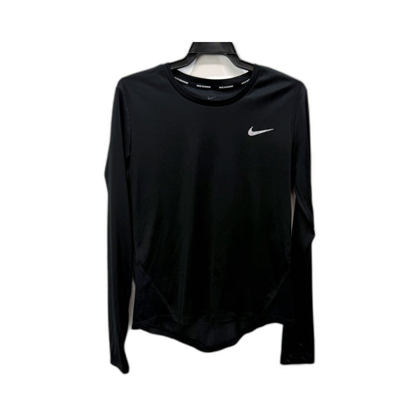 Nike Womens Black Activewear Pullover Sweatshirt for XS Size Athleisure Tops