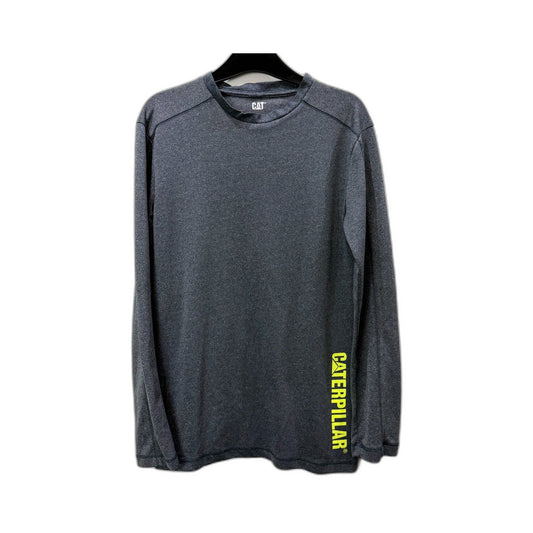 CAT Mens Charcoal Gray Pullover Activewear Sweatshirt for XS Size