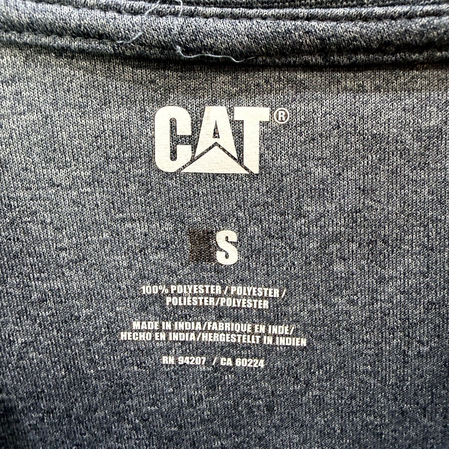 CAT Mens Charcoal Gray Pullover Activewear Sweatshirt for XS Size