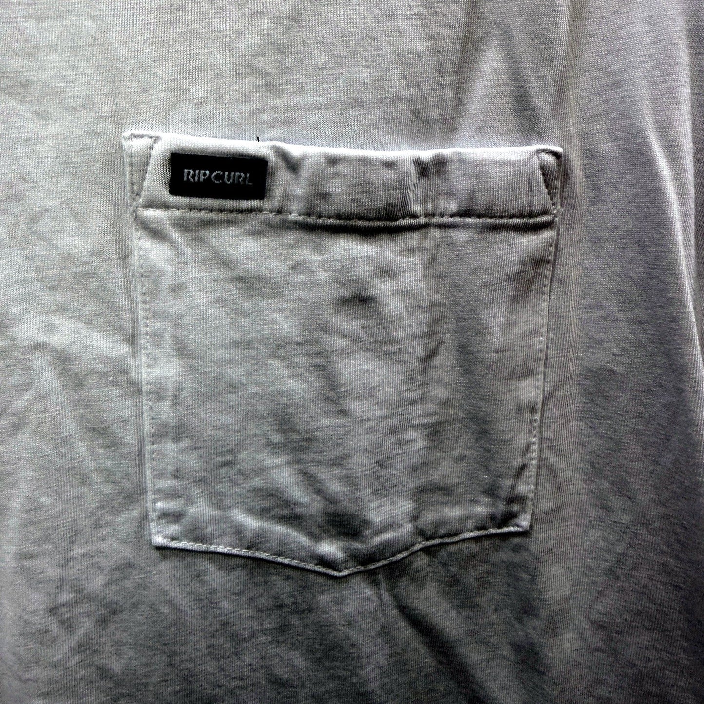 Rip Curl Mens Standard Fit Cotton T-Shirt with Pocket in White, XXL Size NEW
