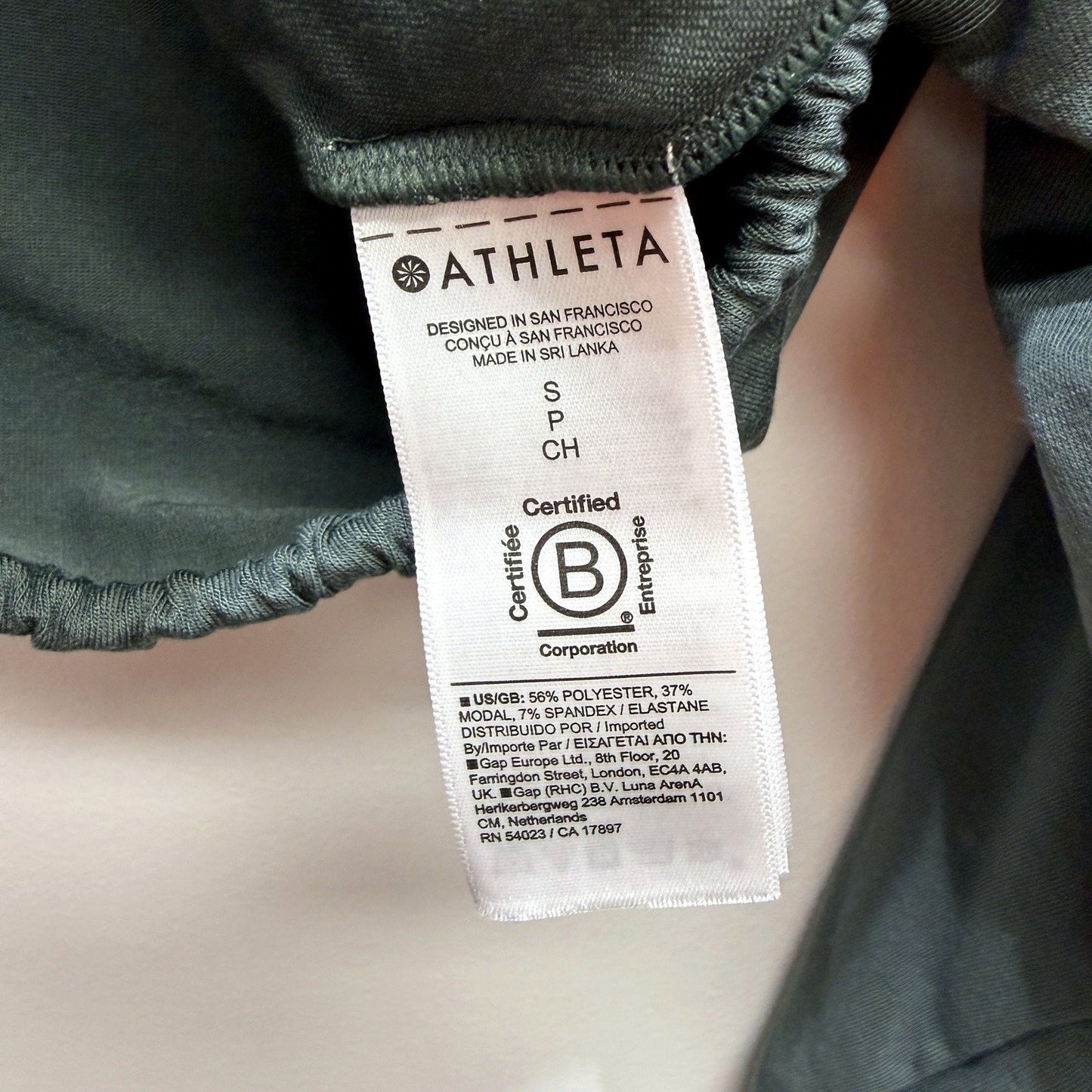 Athleta Womens Longsleeve Crop Top with Drawstring in Dark Gray, Size S NEW