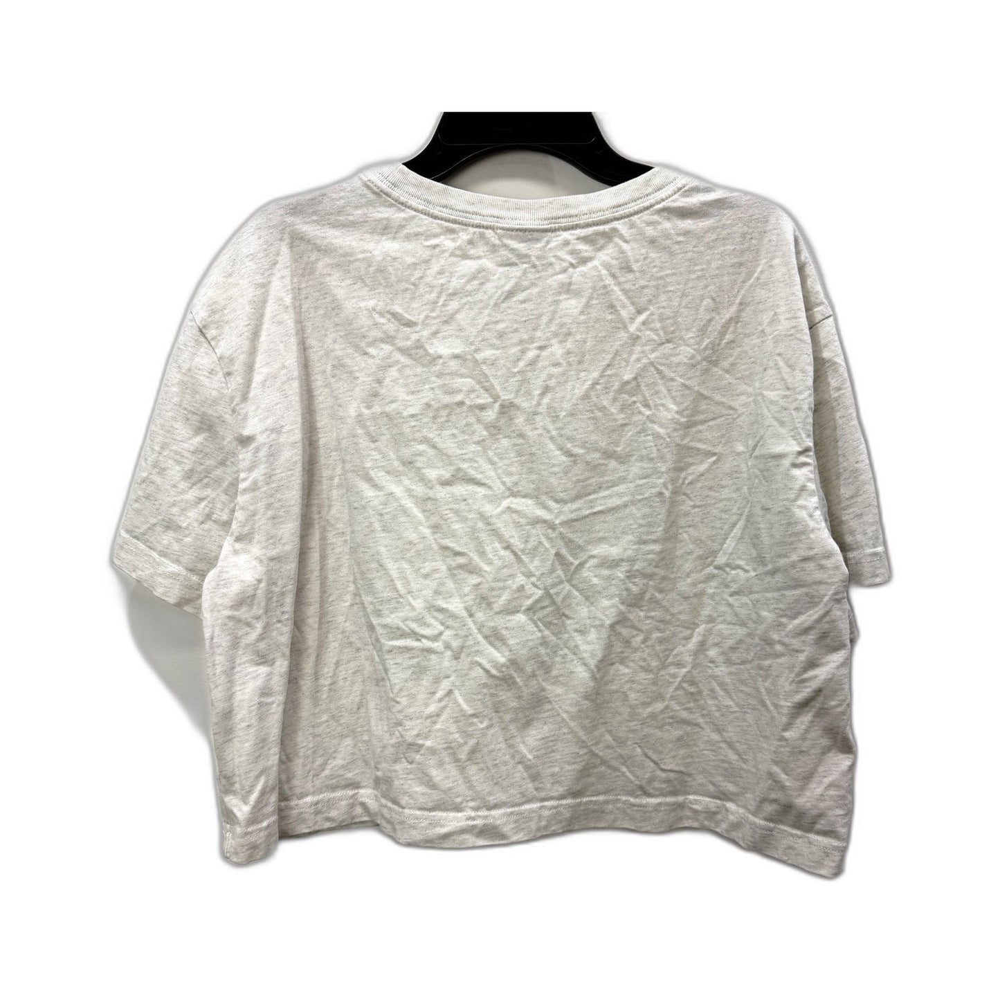 Nike Womens Cropped T-Shirt in Light Gray Marble, Size M NEW