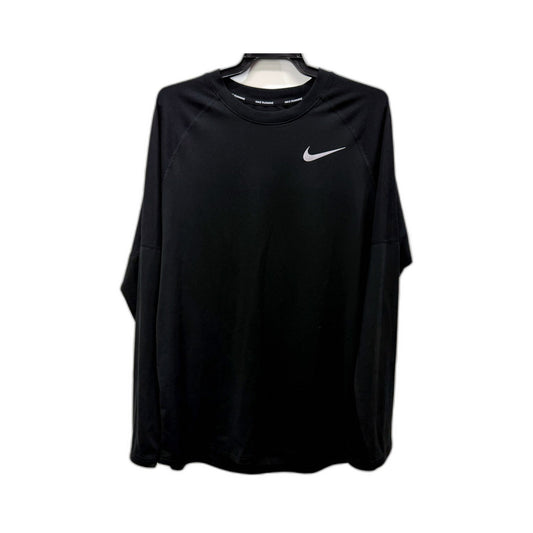 Nike Mens Black Longsleeve Sweatshirt Workout Top Size Medium NEW