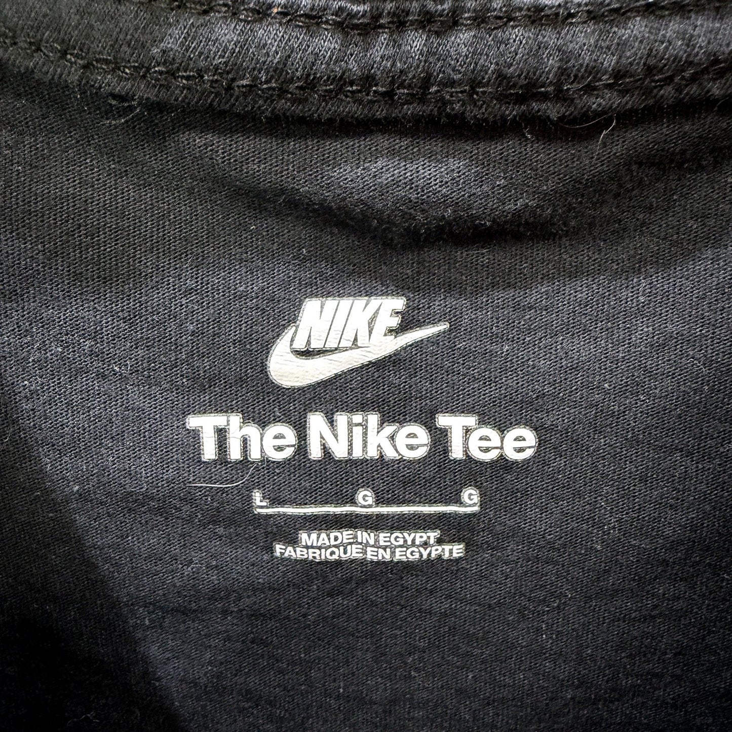 Kids' Nike Black Cotton T-Shirt for Youth Large