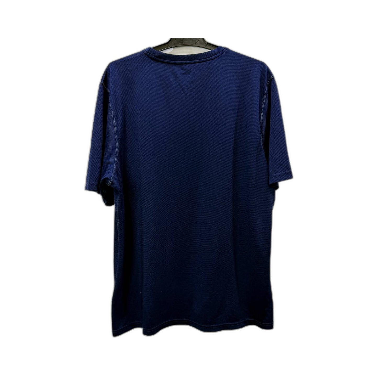 Asics Mens Pullover Sweatshirt Navy Blue Moisture Wicking Athletic Size L NEW